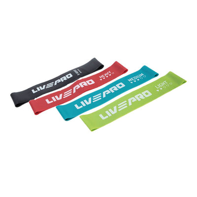 LIVEPRO Lazo de Resistencia - juego / Resistance Loop - set - Wellness Pro Fitness Equipment