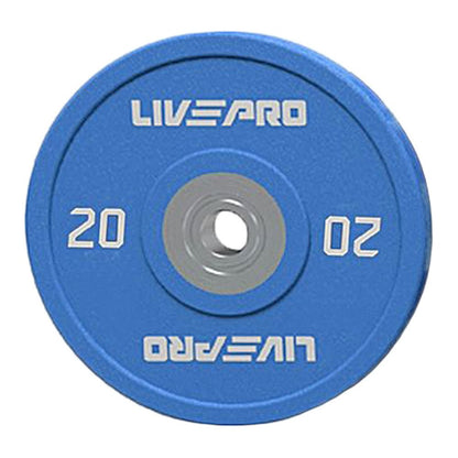 LIVEPRO Platos CrossFit para Competencias de Uretano (pares) / Competition Urethane Bumper Plates (pairs) - Wellness Pro Fitness Equipment