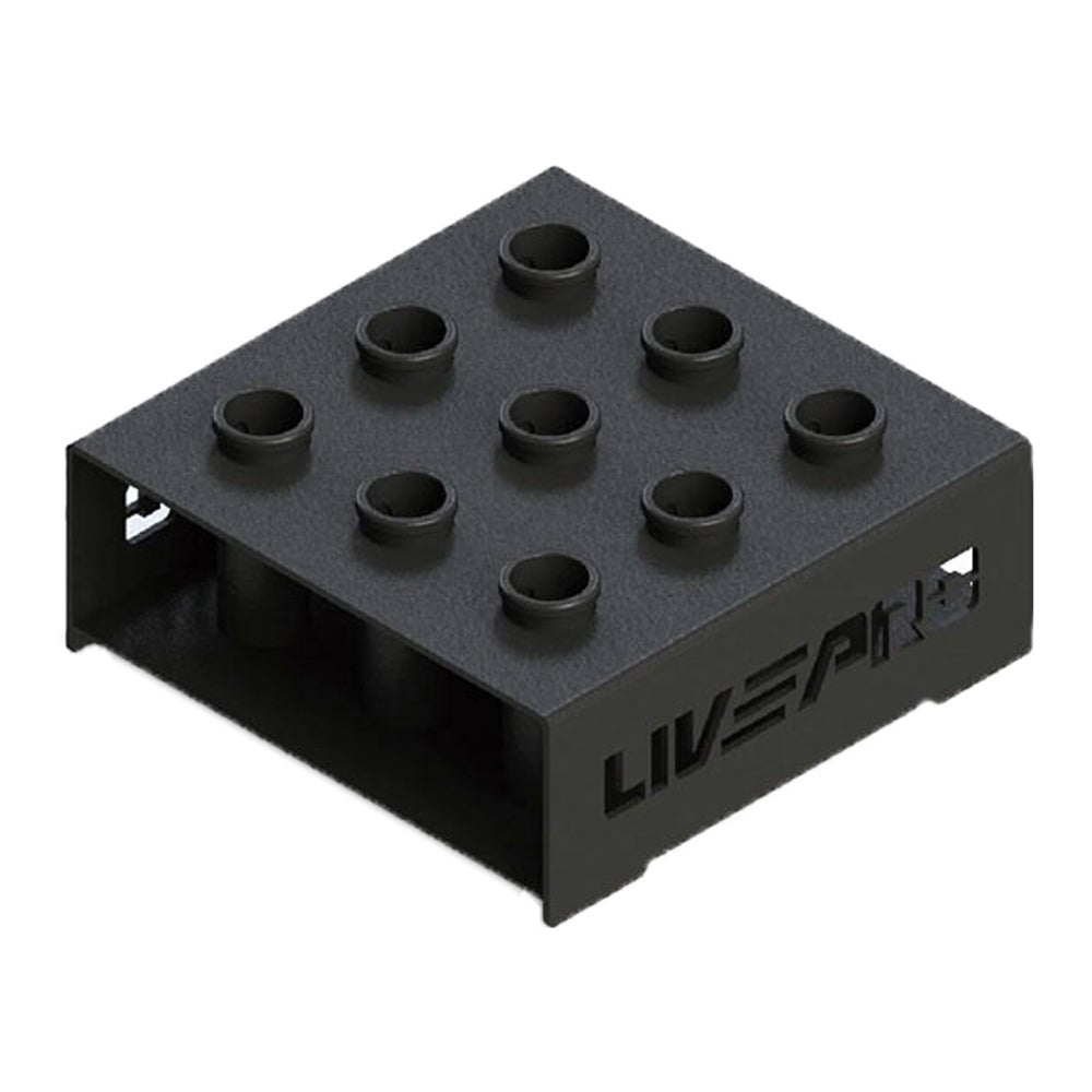 LIVEPRO Rack Para 9 Barras Olímpicas / 9 Olympic Bar Holder - Wellness Pro Fitness Equipment