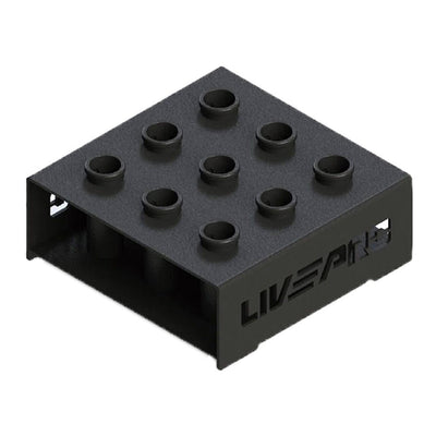 LIVEPRO Rack Para 9 Barras Olímpicas / 9 Olympic Bar Holder - Wellness Pro Fitness Equipment