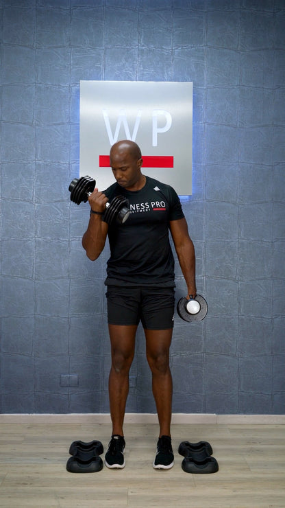 Mancuerna Ajustable 25LBS - Wellness Pro Fitness Equipment