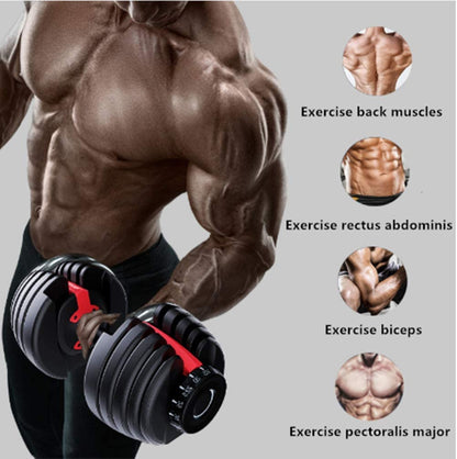 Mancuerna Ajustable Vermo 52.5LBS - Wellness Pro Fitness Equipment