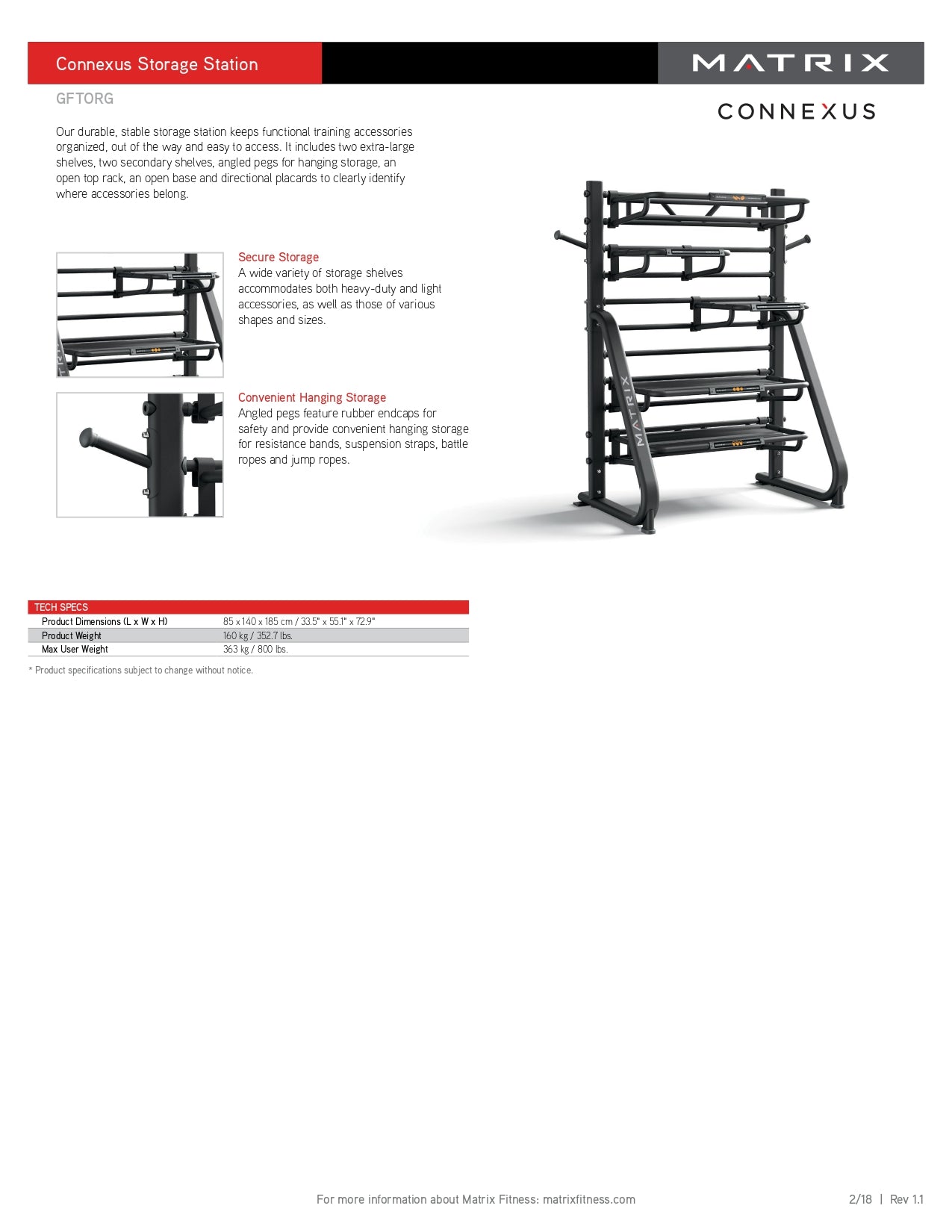 MATRIX Connexus Storage Station - Wellness Pro Fitness Equipment