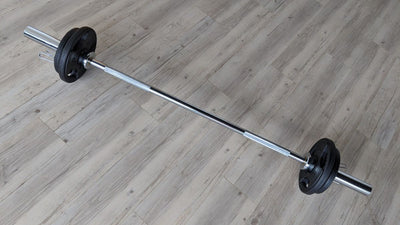 Set Barra Olímpica Recta 60" / Olympic Straight Bar 60" Set - Wellness Pro Fitness Equipment
