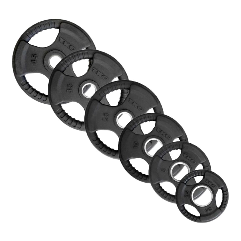 TKO Platos Olímpicos de Goma (pares) / TKO Olympic Rubber Plates (pairs) - Wellness Pro Fitness Equipment